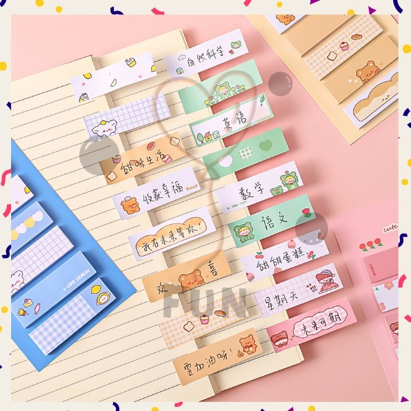 

FF PROMO Mini Memo Lucu 6 in 1 / Sticky Notes Label Karakter / Penanda Buku / Stationery Pad S-SN022