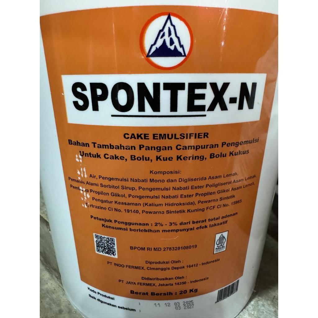 

SPONTEX-N @ 20kg, Pengembang Kue.