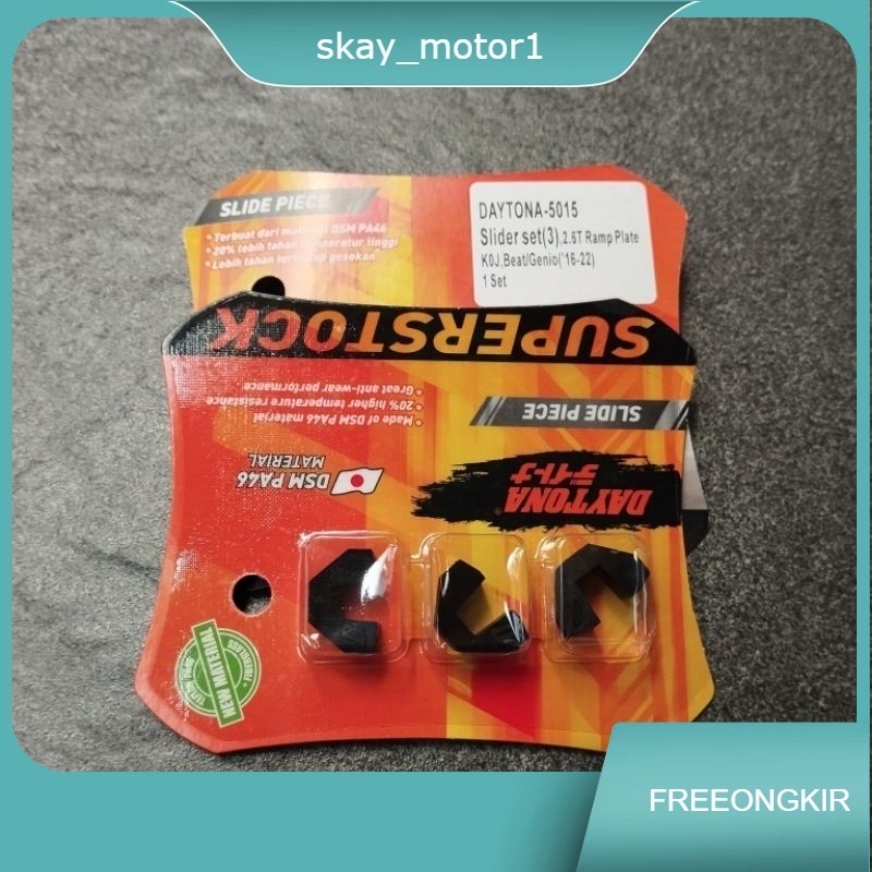 SLIDE PIECE DAYTONA BEAT DELUXE SCOOPY 2021 GENIO SLIDER RACING ASLI DAYTONA SLIDER