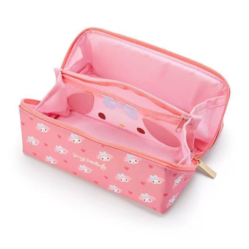 

Sanrio Cinnamoroll Large Capacity Pencil Case Hello Kitty Kulomi Melody Cosmetic Bags Stationery Bag Pen Box School Supplies