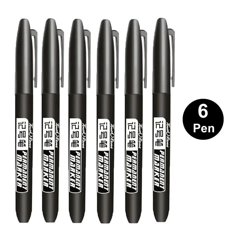 

1/6/9/20PCS Permanent Marker Pen Manga Drawing Markers Black Blue Red Waterproof Ink Sketch Pens Stationery Art School Supplies