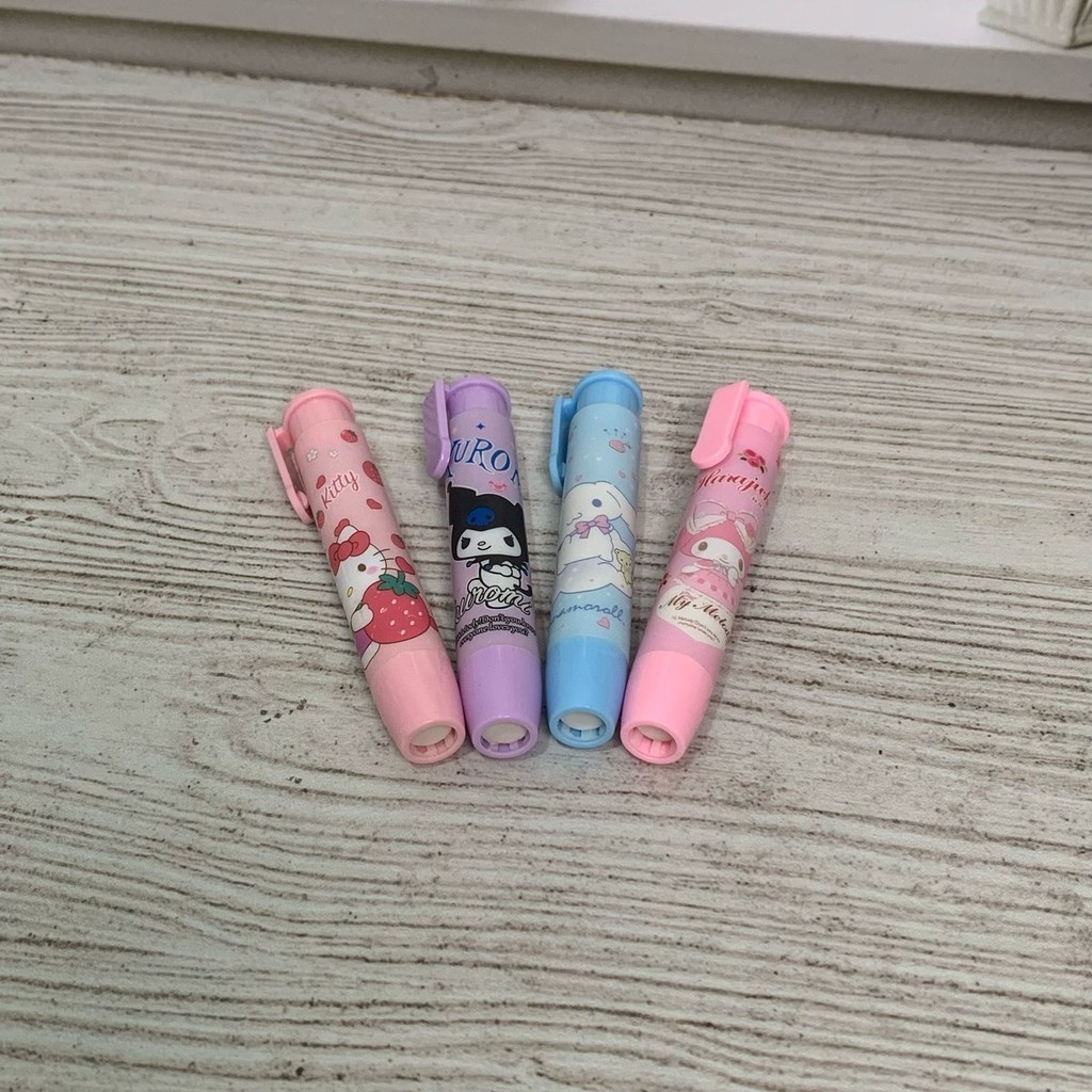 

READY Penghapus Karet Hapusan Setip Model Cetek Depressible Motif Sanrio ER-1281 Eraser Lucu Imut Kado Unik Fancy Cod