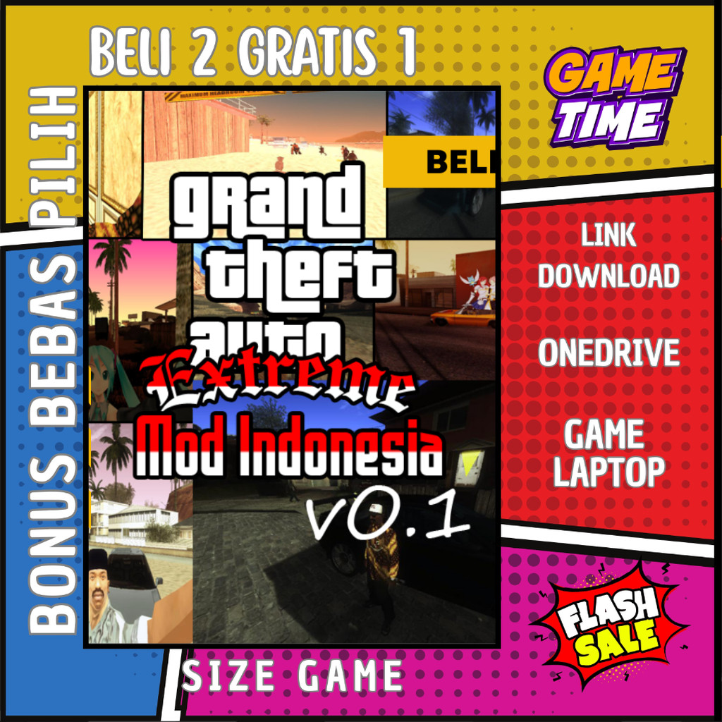 GTA SAN EXTREME INDONESIA - GAME PC - GAME LAPTOP