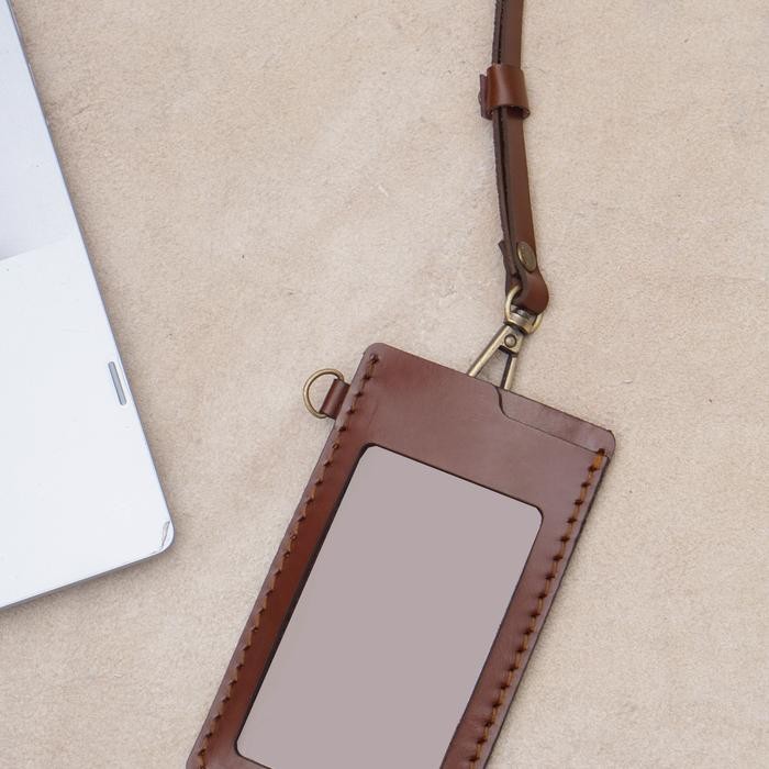 

ID card Holder Kulit Free Logo & nama - Tanned Muda, custom