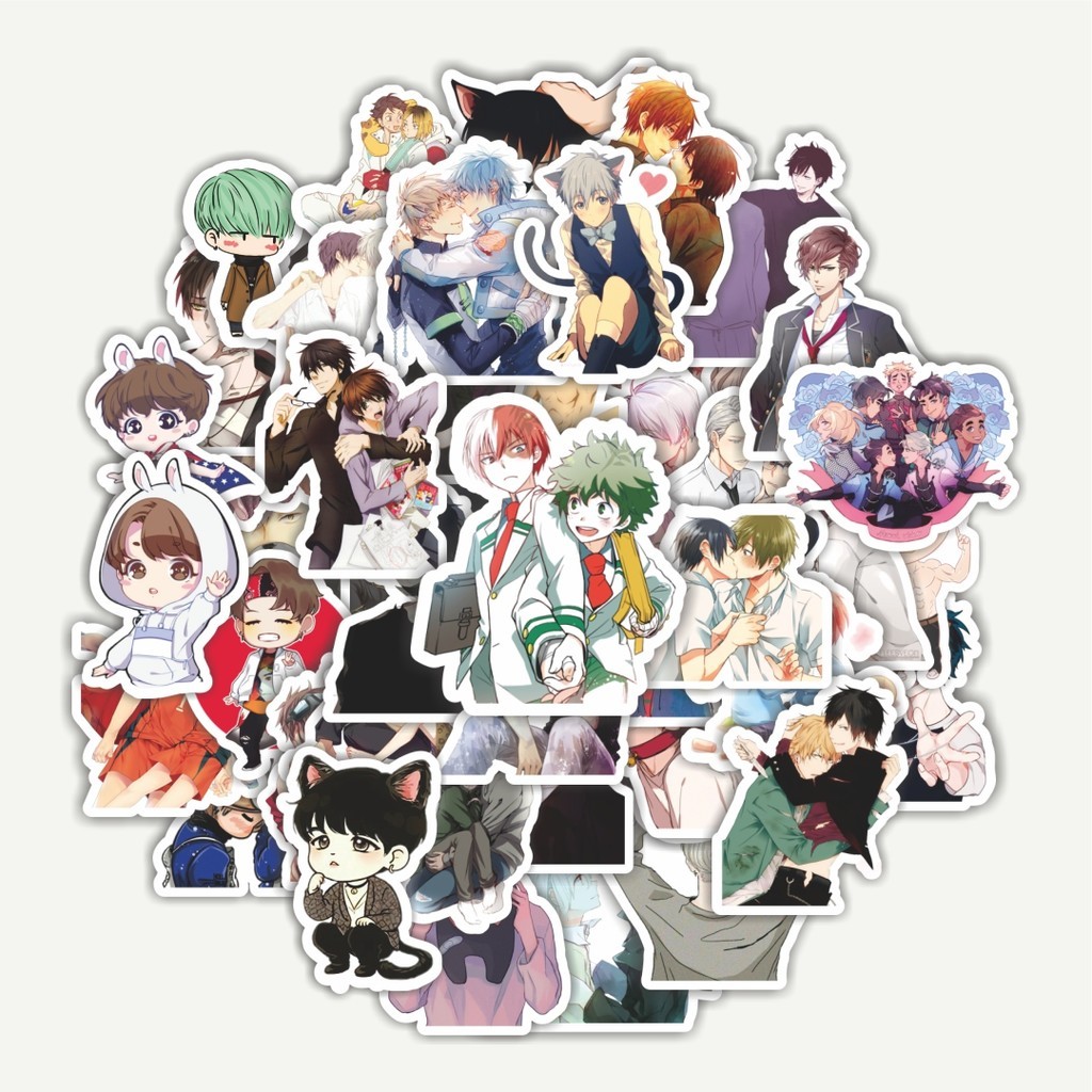 

Sticker Pack Stiker Anime & Manhwa Boys Love | Sticker TUMBLR | Stiker LAPTOP KOPER HELM