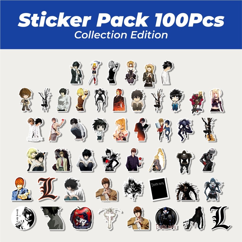 

Hot Stiker Anime Death Note Lucu Anti Air Stikers Berperekat Waterproof Sticker Decal Buat Motor Helm Buku Journal Koper Casing HP Laptop Botol Minum