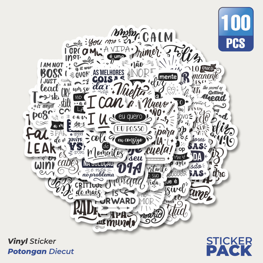 

Stiker Vinyl Stiker Ungkapan Motivasi Spanyol Aesthetic Waterproof Aesthetic- Untuk Laptop, Motor, dan Helm - Paper Stationery Pack