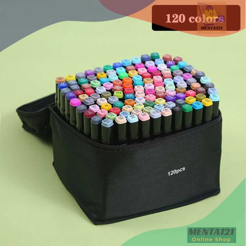 

Toddi Spidol Dual Side Fine Art Brush Art Marker Set 120 Warna - CY-006