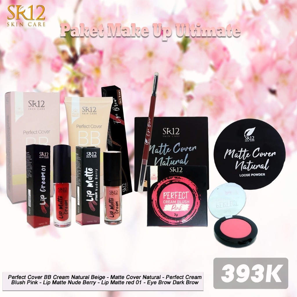 

ASLI 100% Paket make up ultimate Sr12 Menyempurnakan tampilan make up Tahan lama Ringan Glowing Make up simple Bpom Original Berkualitas Murah Terlaris Cod