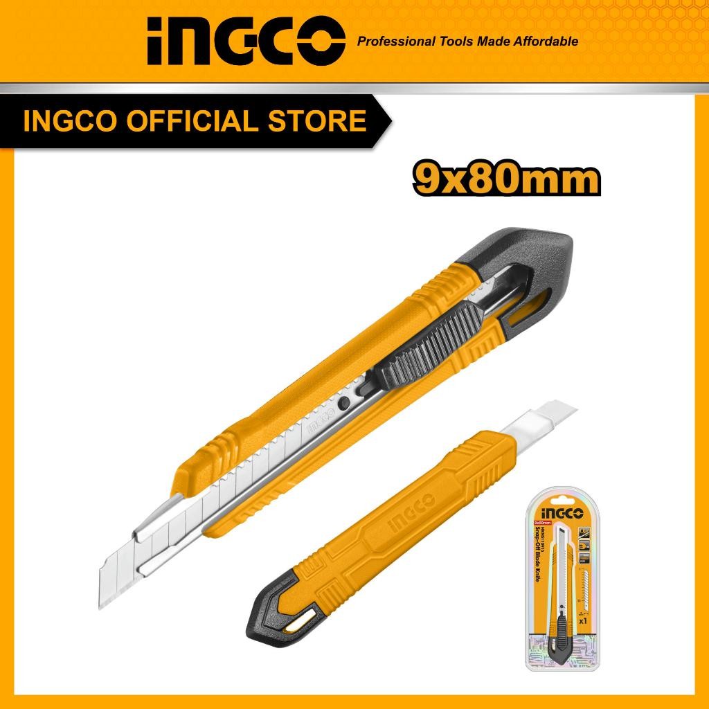 

INGCO Pisau Snap-off Auto-Lock 9mmx80mm dengan 1 Pcs Bilah - Model HKNS110915