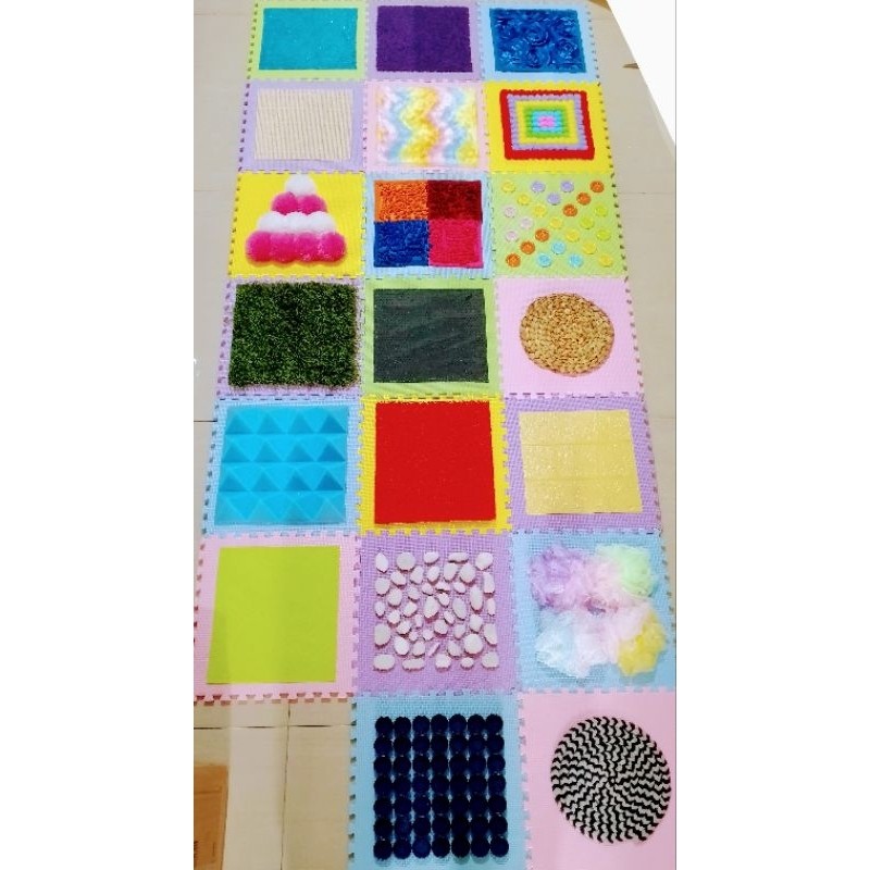 Sensory baby play gym / playmat montessori mat / mainan karpet merangkak / busy cube mat baby sensor