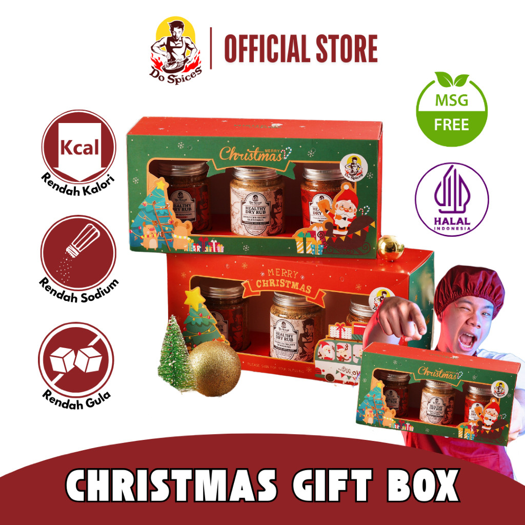 

Do Spices Hampers Giftbox Christmas dan Lebaran Bundling 3 Healthy Dry Rub