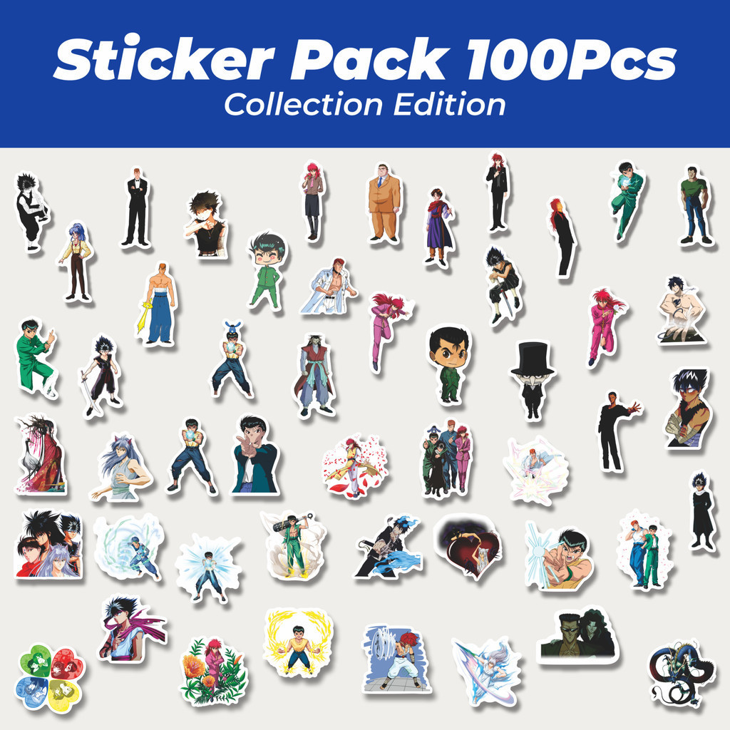 

Hot Sticker Anime Yu Yu Hakusho Sticker Lucu Anti Air Stikers Berperekat Waterproof Sticker Decal Buat Motor Helm Buku Journal Koper Casing HP Laptop Botol Minum