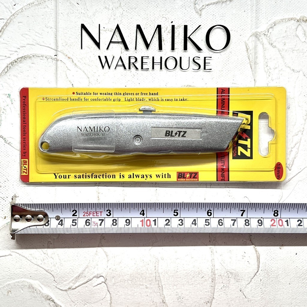 

GROSIR 24 pcs BLITZ Pisau Cutter Pemotong Karpet Aluminium 18 mm NAMIKO WAREHOUSE