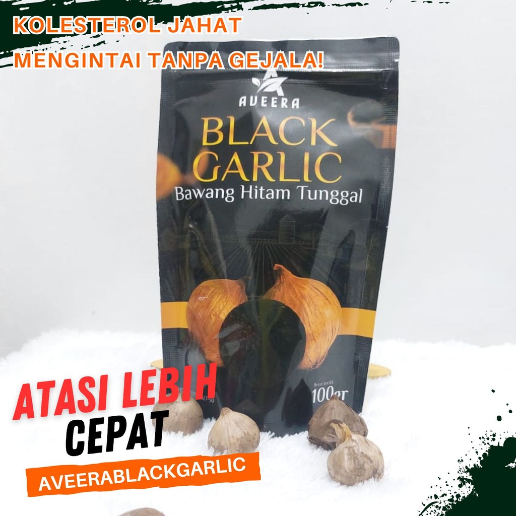 

Bawang Hitam Tunggal Blackgarlic aveera 100gram Herbal Kolestrol Alami