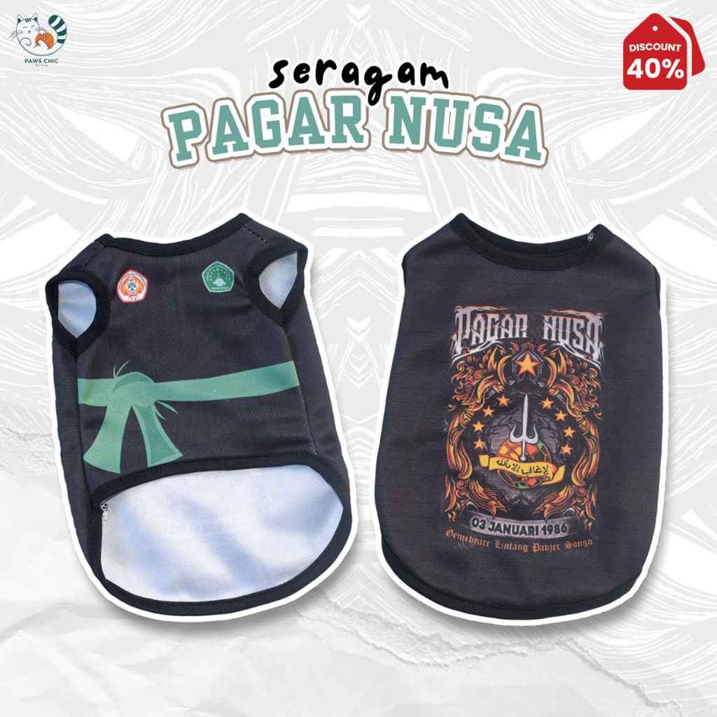 Baju Kucing Lucu Seragam Pagar Nusa Murah Untuk Kucing Monyet Anak Kambing Anjing Size Jumbo