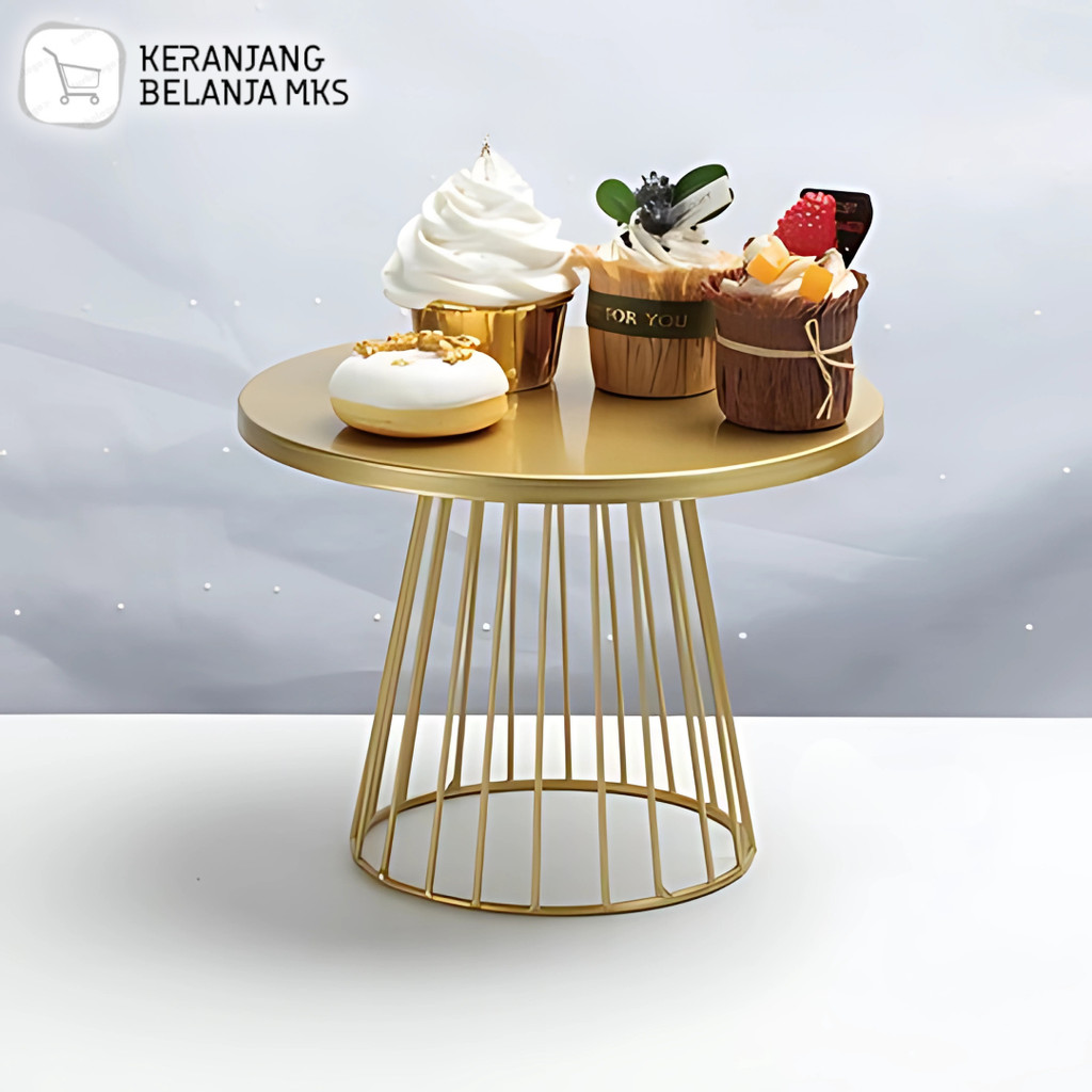 Rak Kue Stand Metal Dessert Industrial Table Cup Cake Tray