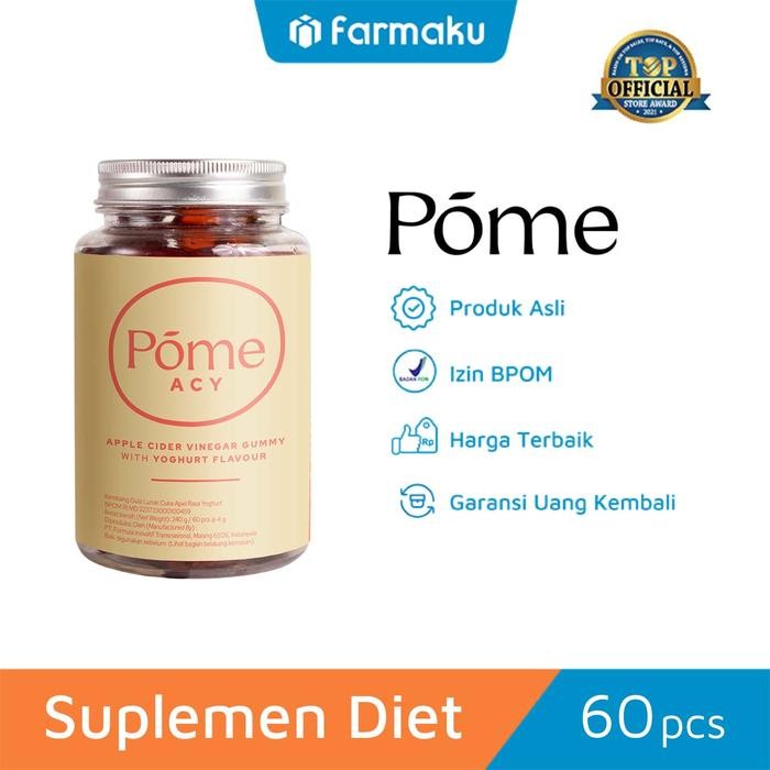 

Pome Apple Cider Vinegar With Yogurt - Supplement Diet 60 Gummy