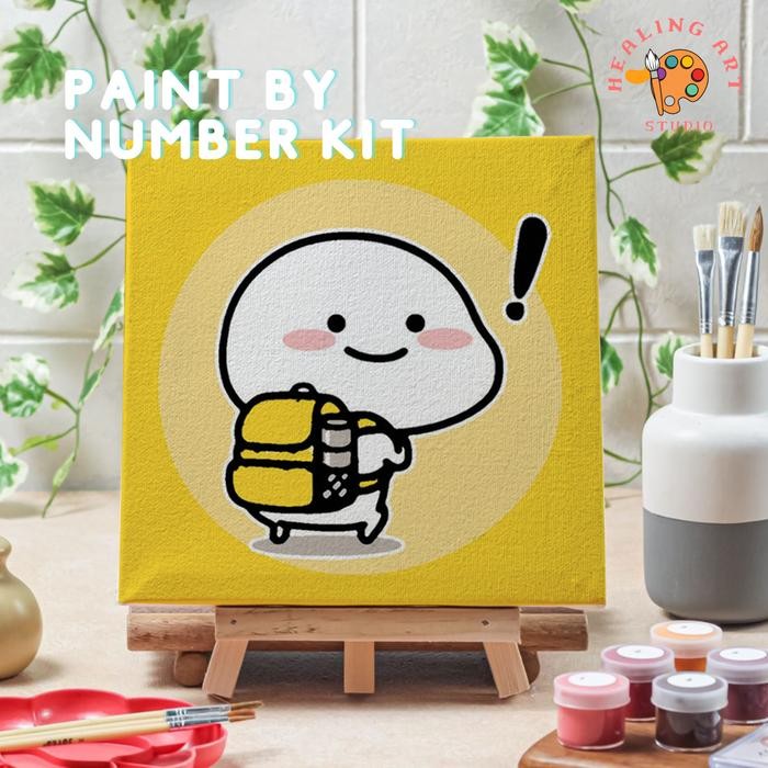 

Paint by number pentol sekolah canvas 20x20 cm painting kit - pentol05, 15x15cm
