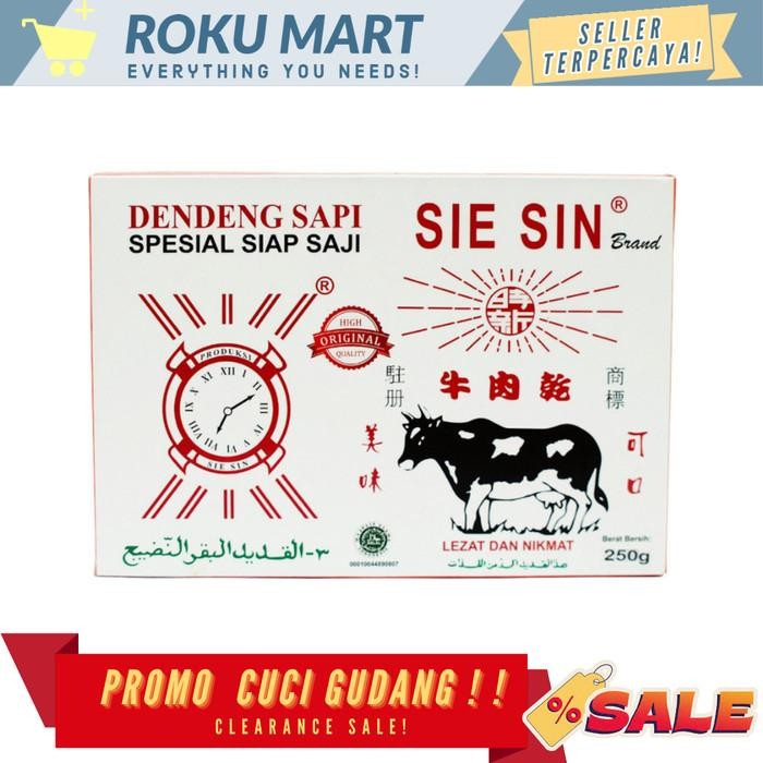 

SIE SIN DENDENG SAPI 250 G / DENDENG SAPI SIE SIN 250 gr / SIESIN SAPI - EXP JAUH