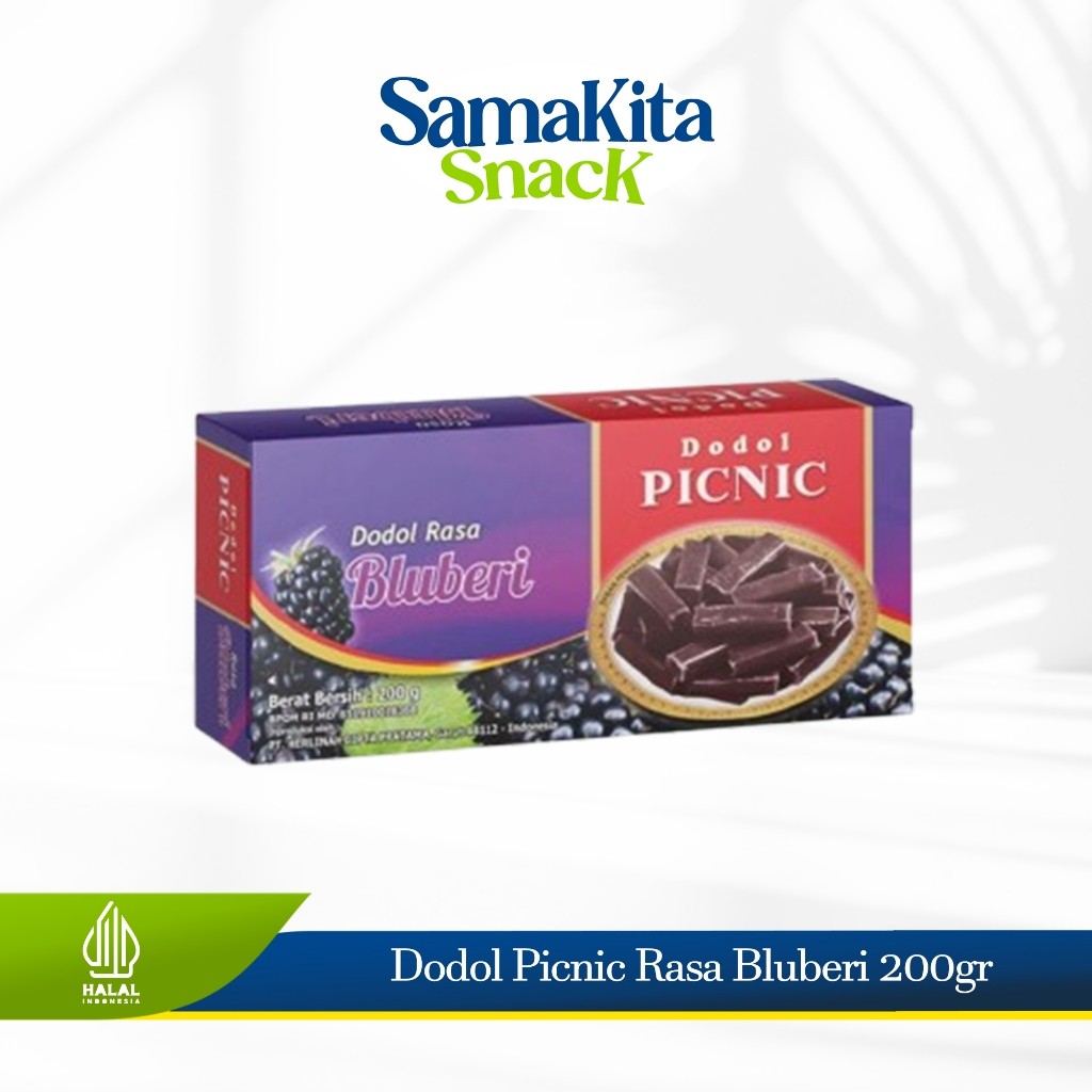 

Dodol Garut Asli Picnic Original Rasa Bluberi 200g / Dodol Picnic / Dodol Buah Brand luxury jelita