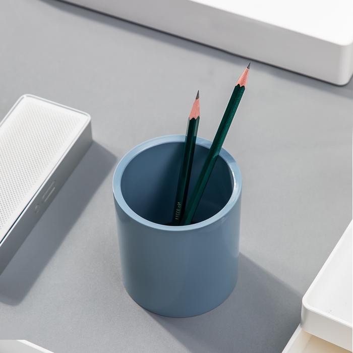 

Nusn Pen Holder / Tempat Pulpen rna Pastel Tidak Mudah Pecah NS023 - Biru Muda