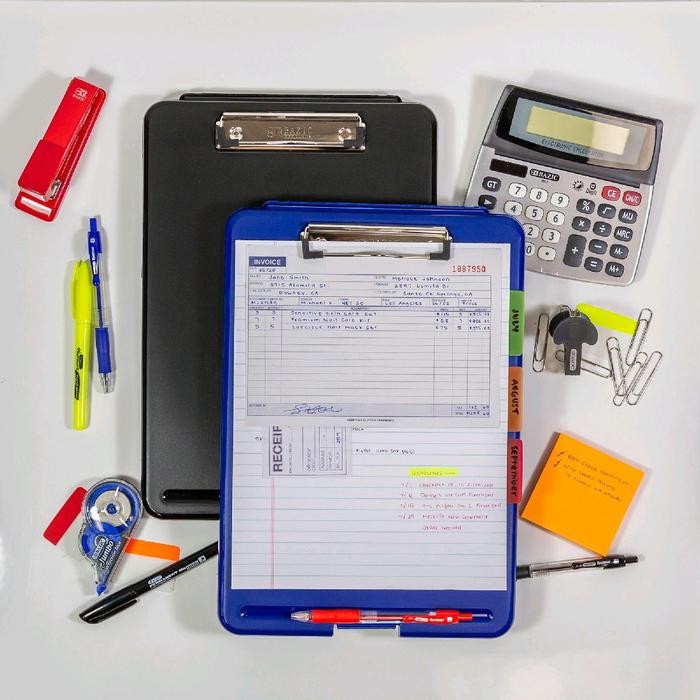 

BAZIC 1810 CLIPBOARD STORAGE CASE PAPAN JALAN UJIAN BENTUK TAS - Black