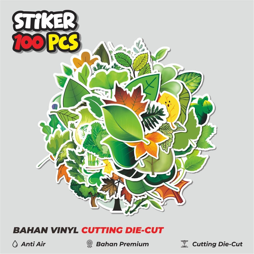 

Terbaru! 50 pcs Stiker Leaves & Flowers [Daun & Bunga] Dekorasi Lucu Kreatif untuk Notebook, Skateboard, HP