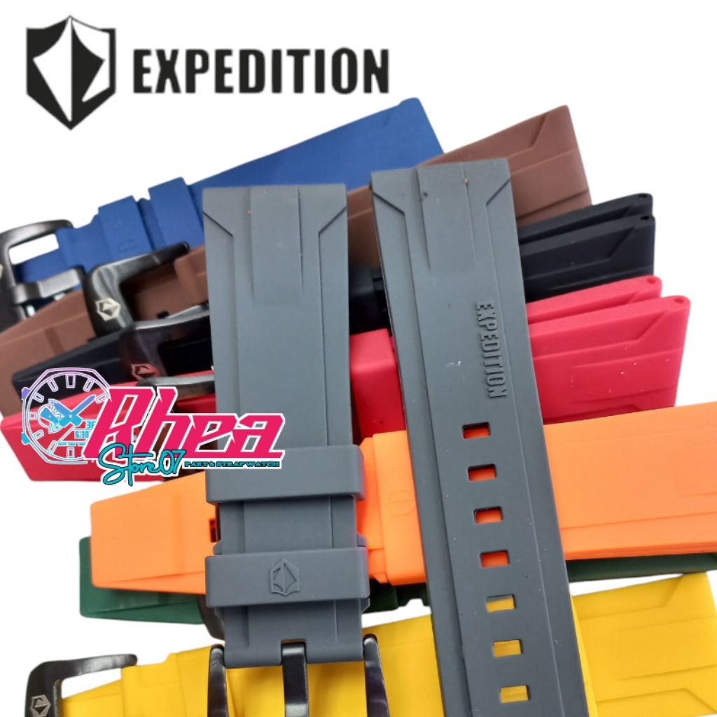 Strap Tali Jam Tangan Expedition Rubber Silicone 24mm