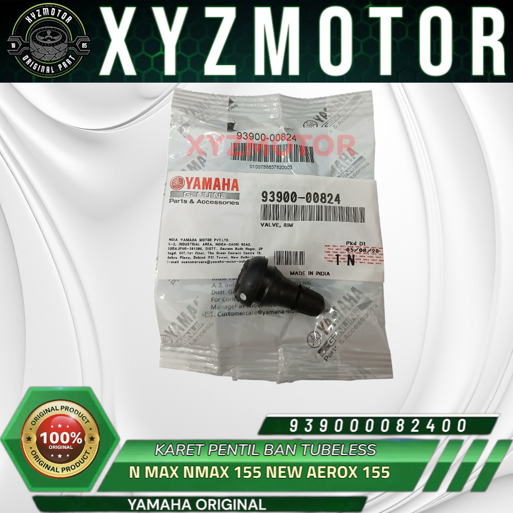 KARET PENTIL BAN TUBELESS NMAX 155 NEW NEO TURBO AEROX 155 NEW LEXI 155 NEW ORI 93900-00824-00