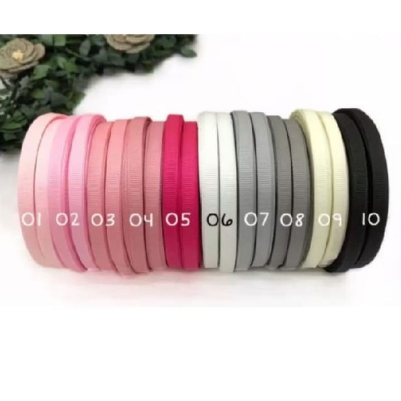 

9 mm - 1 Rol | Pita Grosgrain Import 100 Yard (BAGIAN 2)