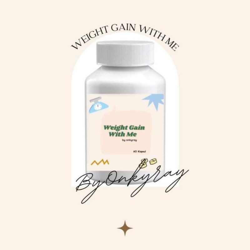 WEIGHT GAIN WITH ME ASLI ORIGINAL OBAT HERBAL PENGGEMUK BADAN AMPUH NAIk 5-10KG/ WEIGHT GAIN WITH ME