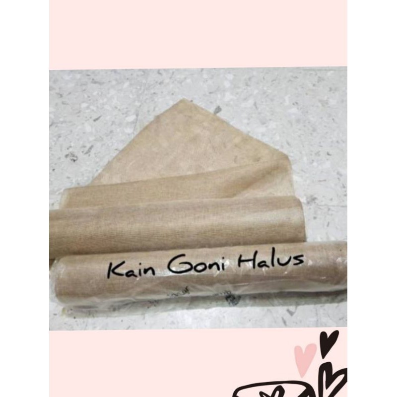 1 YARD -  KAIN GONI HALUS POTONGAN | GONI SINTETIS LEBAR 48 CM