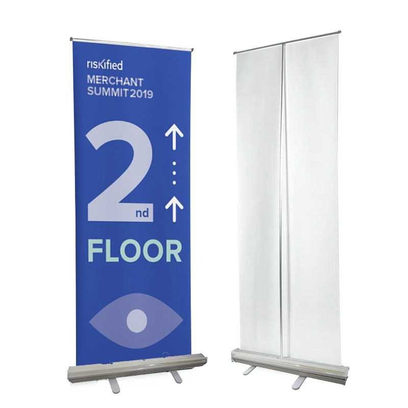 

Roll Up Banner Plastic Poster Advertising Display Stand 80x200cm J-200