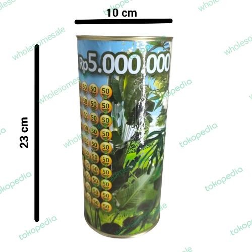 

Celengan Target kaleng tabung (XL)