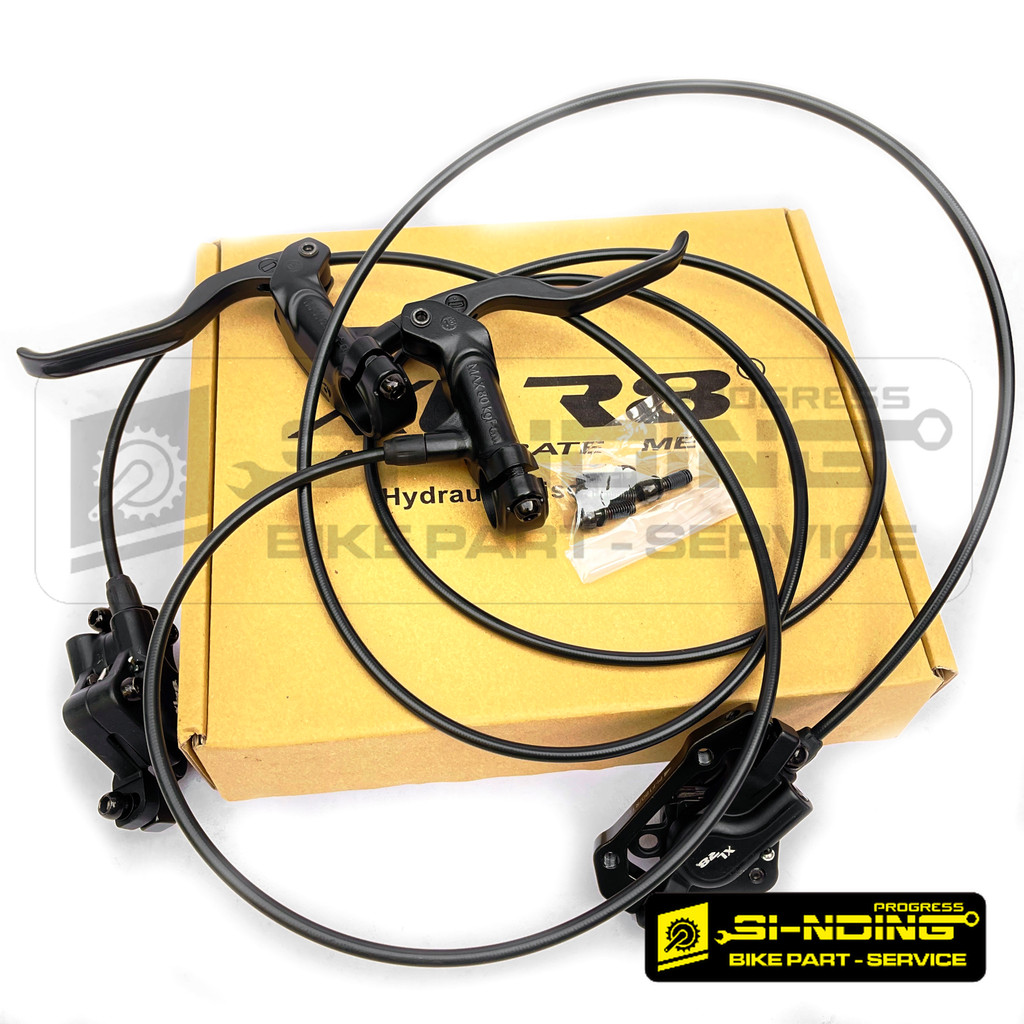 XLR8 Hydraulic Disc Brake Rem Minyak Hidrolis Hidrolik Sepeda Lipat MTB Minion Brake Set Kanan Kiri