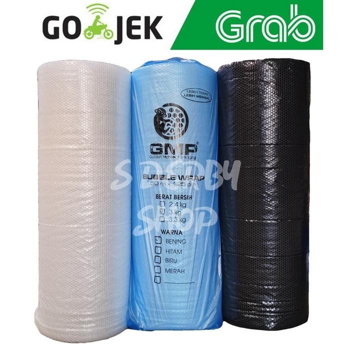 

Bubble Wrap Hitam Putih 50M x 125CM Buble Plastik - 3 Kg Putih