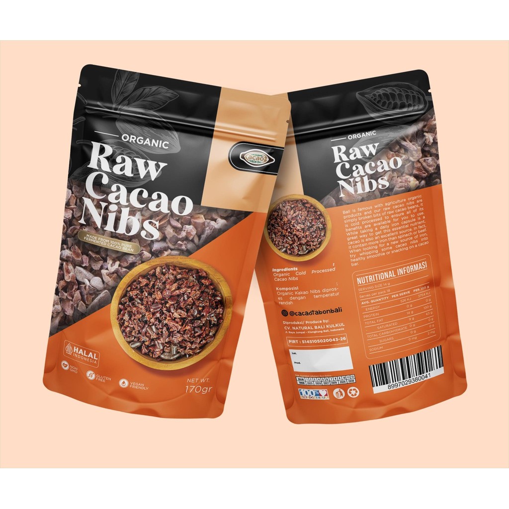 

Cacao Tabon Bali - Organic Raw Cacao Nibs 170g