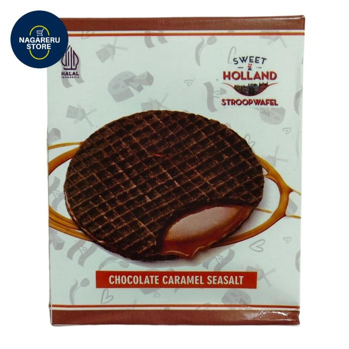 

Sweet holland stroopwafel chocolate caramel seasalt 160 gram