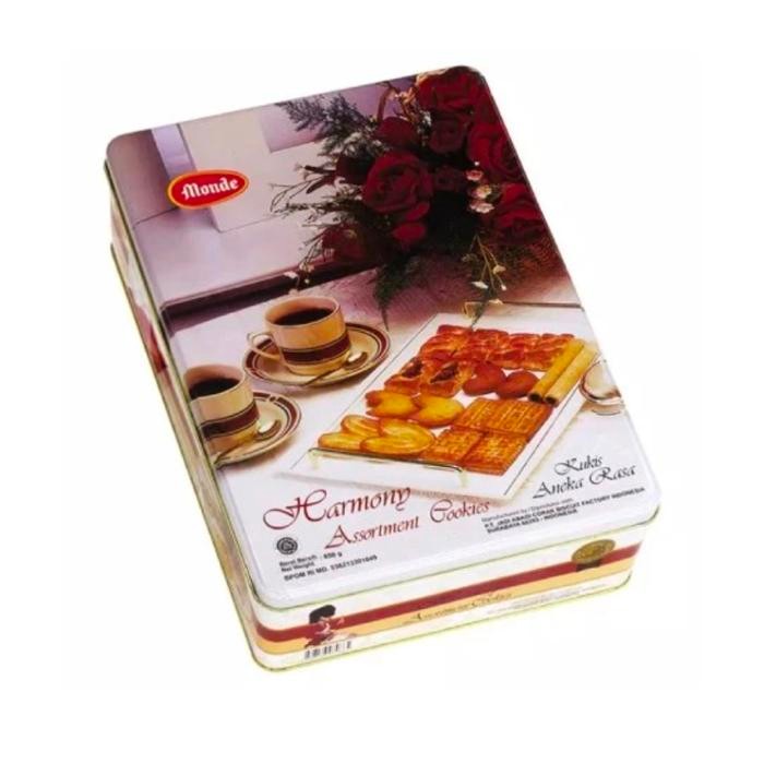 Monde harmony assorted biscuit 850 gr kaleng