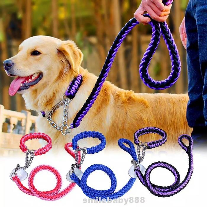 Tali anjing rantai multifungsi tahan lama untuk anjing besar