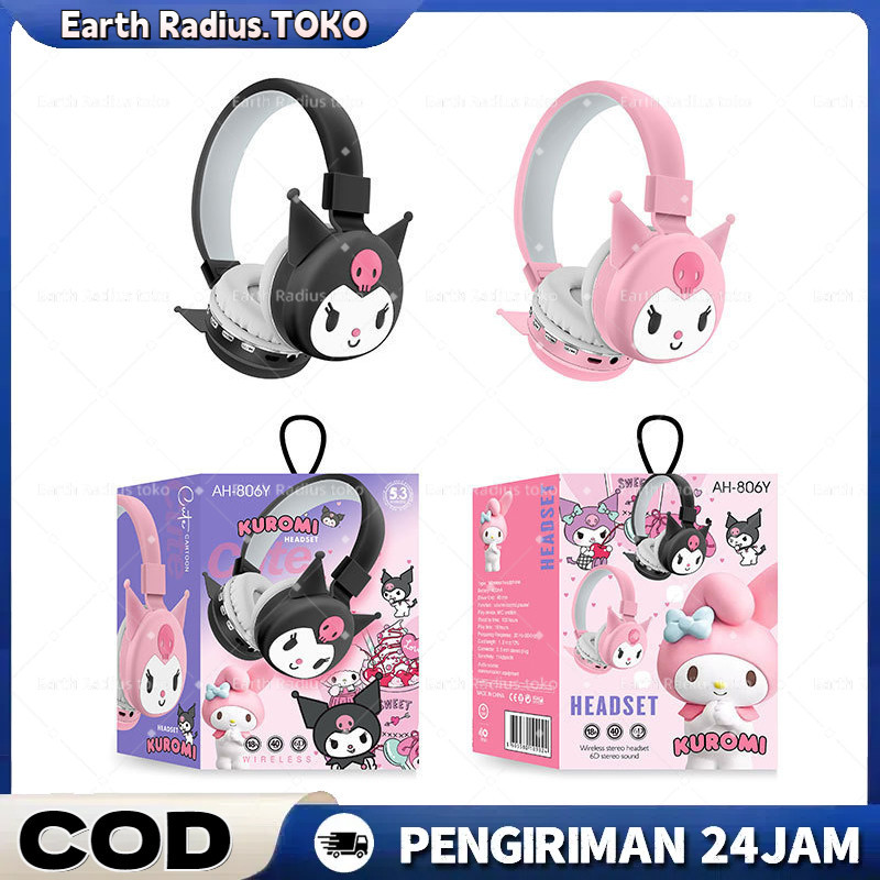 Headphone Headset Hadiah Anak Perempuan Kucing Lucu Dengan Mikrofon Headset Gaming Musik Stereo