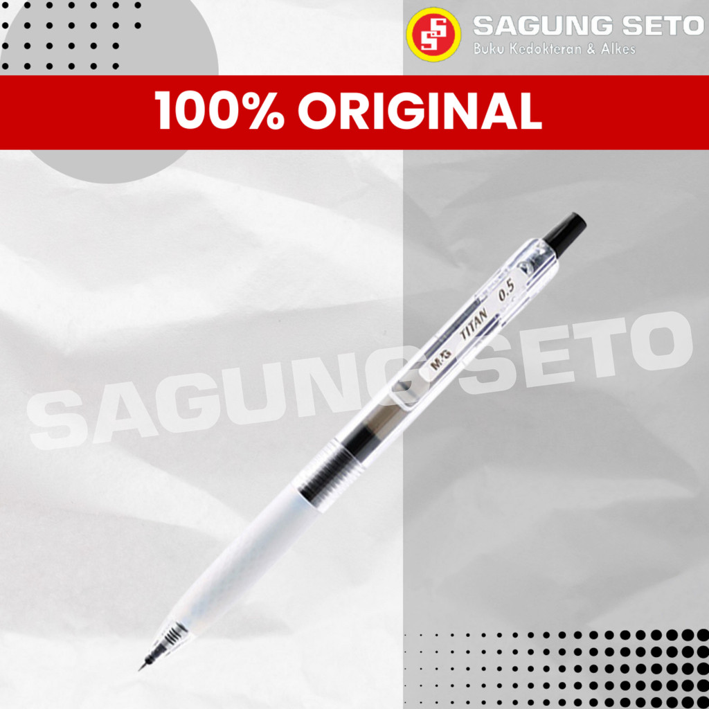 

PEN TITAN 0.5 MM AGPJ9071 / PULPEN HITAM TINTA 0.5 MM / BALLPOINT