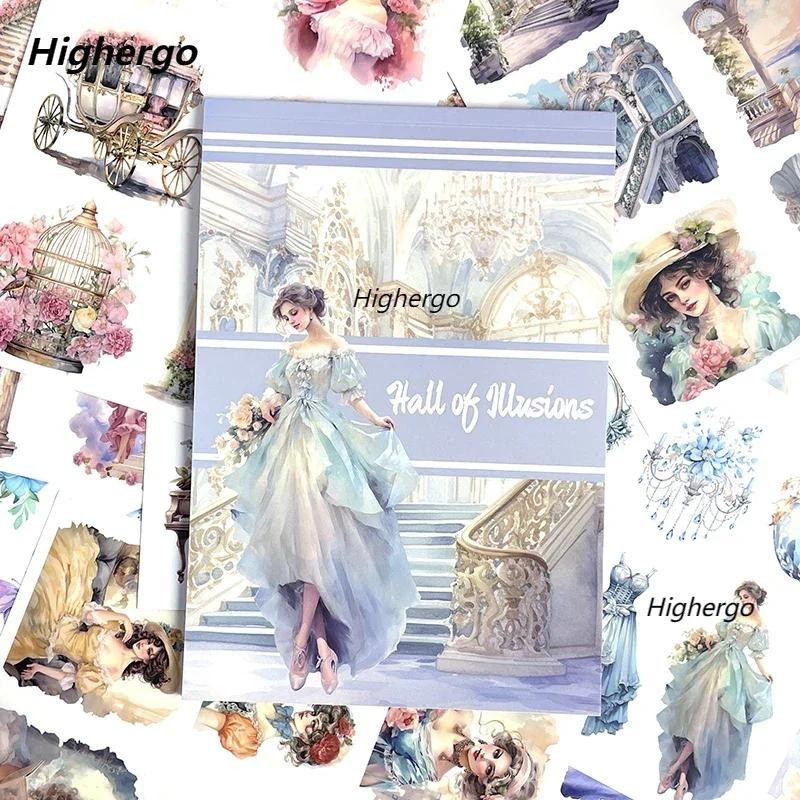 

20Sheets Elegant Palace Sticker Book Beautiful Lady Aesthetic Decorative PET Washi Stickers Material Paper Scrapbooking Journal