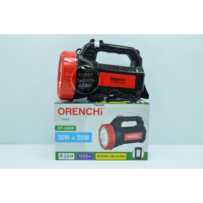 Senter LED Emergency / Senter Cas 30w + 25w OT-3025 Orenchi