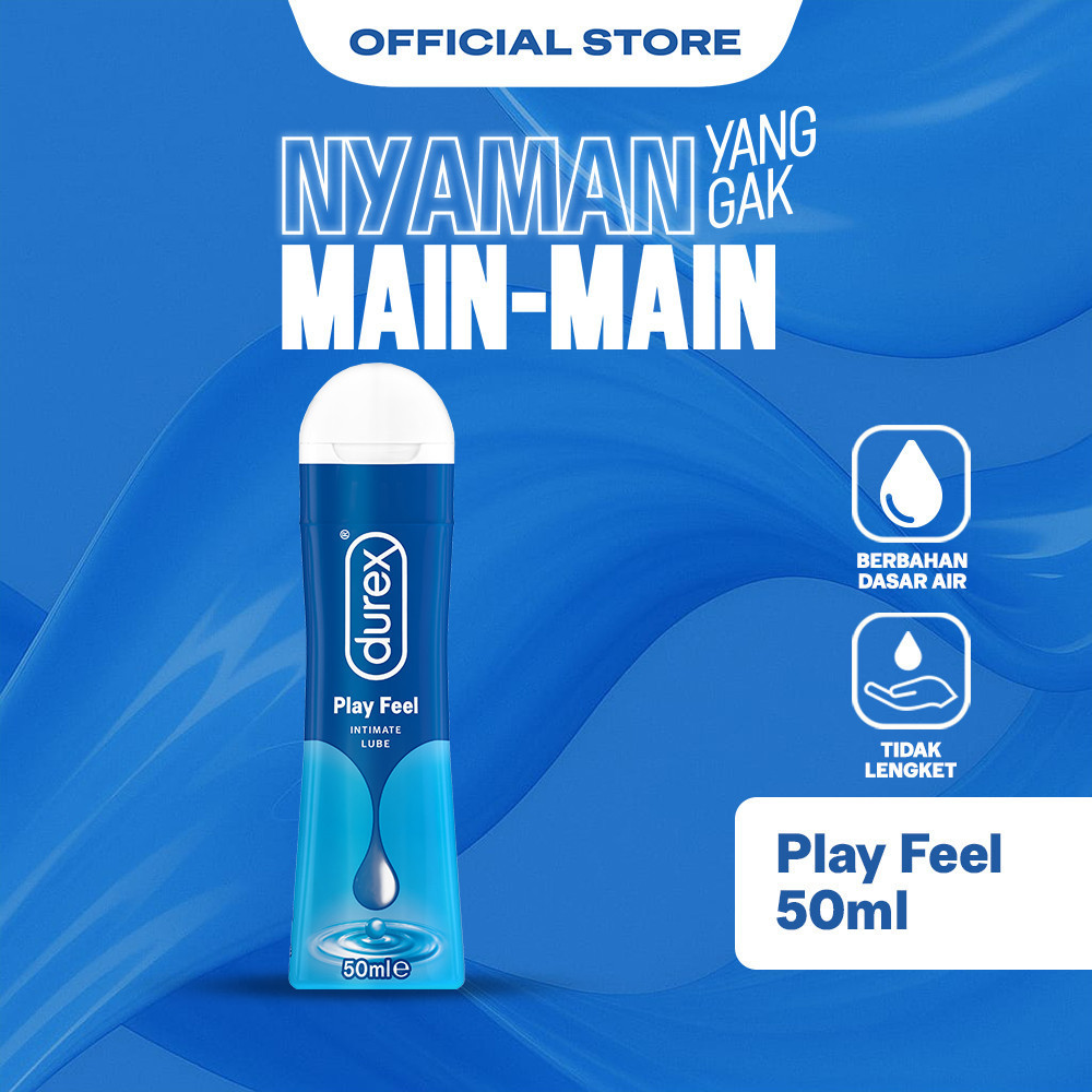 Durex Play Feel Pelumas Gel Seks Pria & Wanita 50ml Bottle - Lubricant Water Based Sex Lube