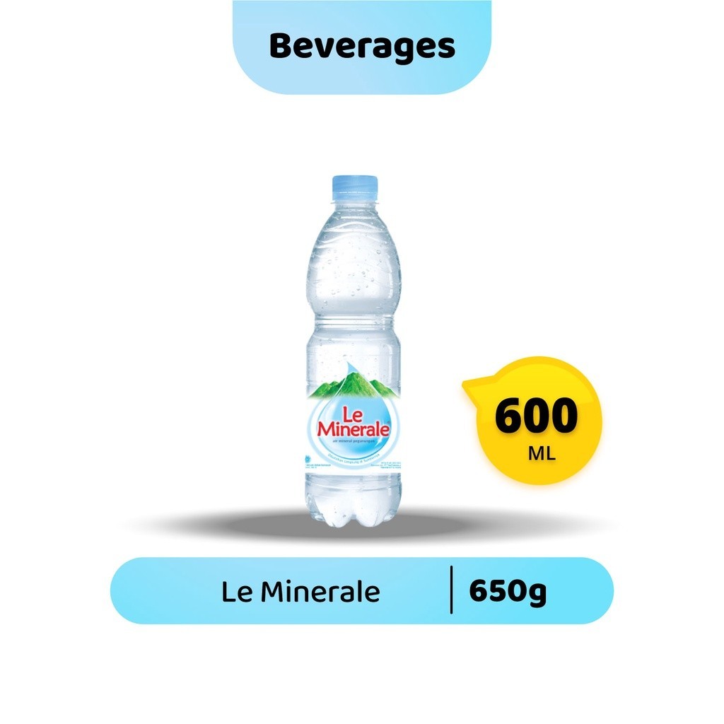 

Le Minerale 600 ml @650Gram