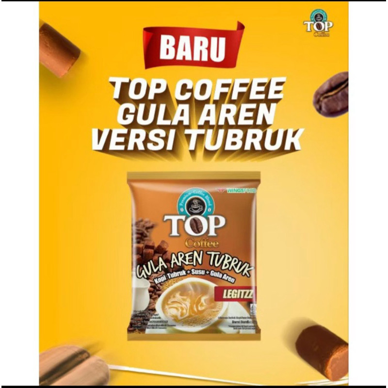 

Top Coffee Susu Gula Aren Tubruk isi 15 Sachet/Top avocado 15 pcs