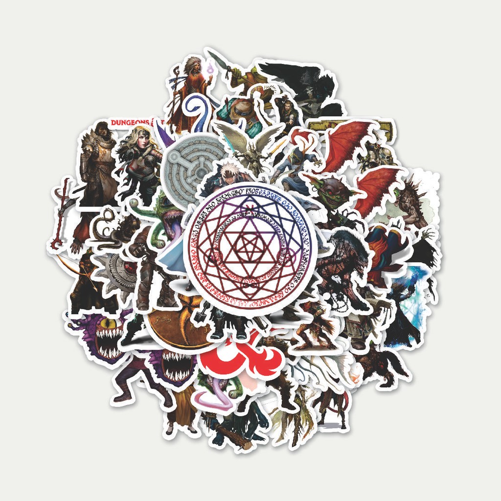 

Sticker Pack Stiker Dungeon And Dragons Series 1 | Sticker TUMBLR | Stiker LAPTOP KOPER HELM