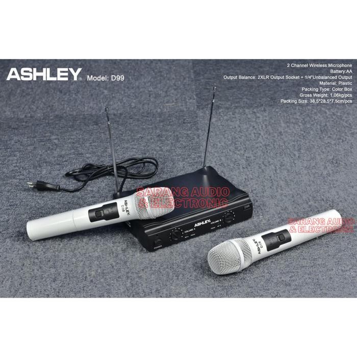 MIC WIRELESS ASHLEY D 99 / D99 / D-99 (ORIGINAL) HANDHELD MICROPHONE